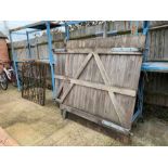 Fountain timber gates with galvanized hardware alo