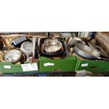 Collection of kitchenware to include saucepans, fr