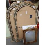 Pair of large decorative picture/mirror frames alo