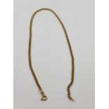 A 9ct gold filed fancy link chain, 3.7mm wide, 41c