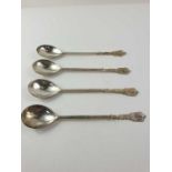 Four unusual serving spoons, of Middle Eastern ori