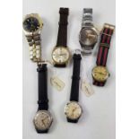 Collection of wrist watches to include 1940'3 mili