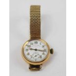 A West End Watch Co 'Extra' wrist watch, the round