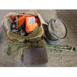 Fishing tackle & galvanized bait box