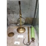 Vintage magnifying glass on adjustable brass base,