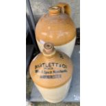 2 large earthenware flagons including a Bartlett &