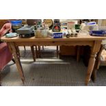 20th century pine farmhouse dining table