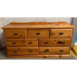 Modern pine multi drawer sideboard