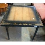 Chinoiserie decorated card table