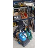 Kew Warrior pressure washer with attachments