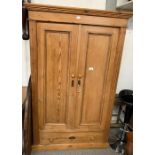 Pitch pine wardrobe