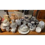 Ceramics to include 2 Sylvac jugs, part tea servic