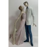 A Lladro group figure of a couple dancing, 31cm hi