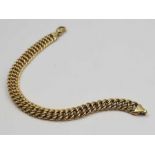 A 9ct gold fancy link bracelet, 12.43g gross