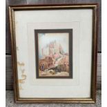 A 19th century watercolour of classical scene, wit