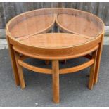 Nathan Furniture Mid century bentwood coffee table