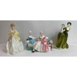 Two Royal Doulton collectors figures, along with a