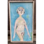 Stella Steyn (1907-1987), "Girl walking" oil on ca