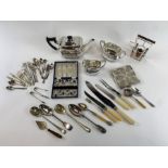 WITHDRAWN - An early to mid 20th century silver plated set of