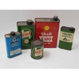 Motoring Interest - Two vintage oil cans to includ