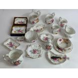 A collection of Royal Crown Derby "Posies" patten