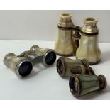 3 mother of pearl opera glasses