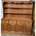 Large pine farmhouse dresser