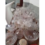 Collection of glassware to include Swarovski anima