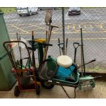 Collection of garage equipment to include a wheelb