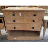 Victorian pine chest of drawers