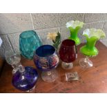 Collection of 20th century art glass