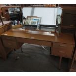 20th century Stag dressing table on hairpin legs