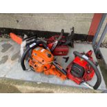 Echo petrol chainsaw along with 2 part chainsaws