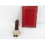A ladies Vermeil Must De Cartier wrist watch, the