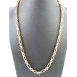 A 9 carat gold chain, in the Victorian style, 61cm