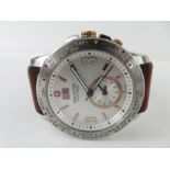 A gents Swiss Military Hanowa wrist watch, the rou