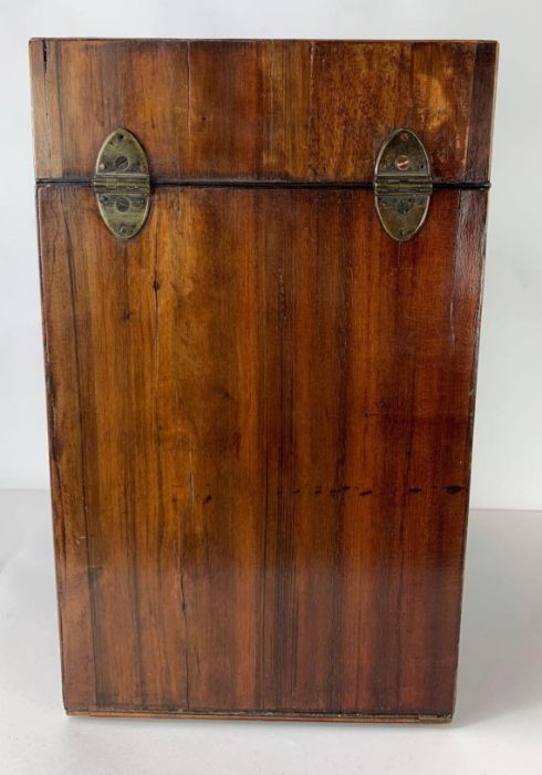 A 19th century mahogany knife box, fitted for sta - Image 8 of 8