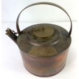 A vintage copper and brass picnic kettle by GWS &