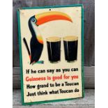 A vintage Guinness advertising sign 'If he can say