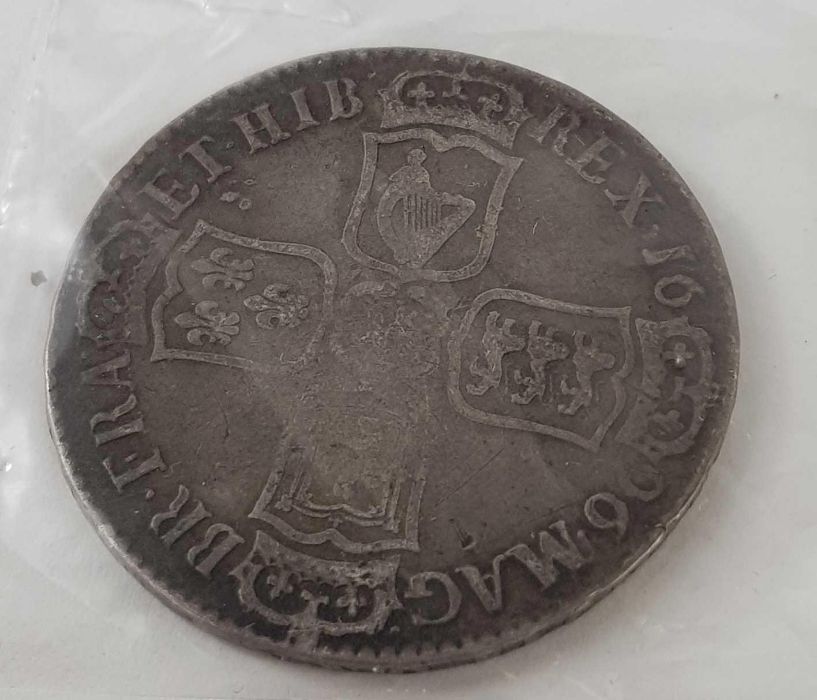 A collection of coins to include 1696 half crown, - Image 3 of 9
