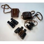 Leather cased binoculars by Goerz - Berlin, possib