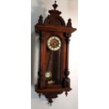 A mahogany cased Vienna regulator clock