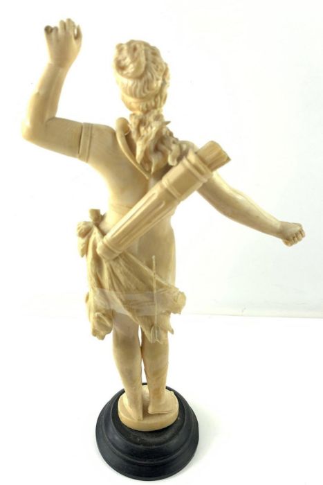An ivory figure of Artemis, with rotating arms, on - Image 11 of 12