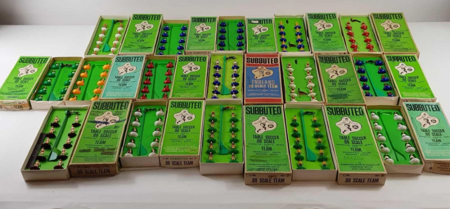 A collection of boxed Subbuteo teams to include Br