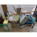 Galvanized waste bin, galvanized watering bucket,