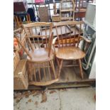 3 plywood dining chairs