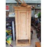 Victorian pine wardrobe along with