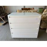 Mid century style chest of drawers marked "Casabel