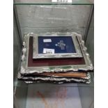 Collection of silver plated picture frames