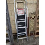 2 metal step ladders
